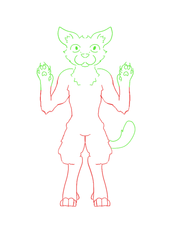 Bust - same as head but with paws and/or tail and/or wings